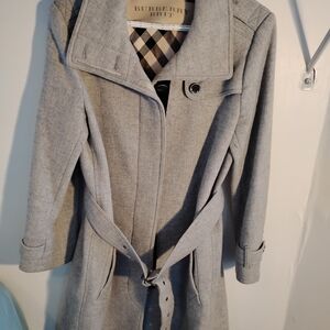 Burberry Brit Heather Gray Trench Coat